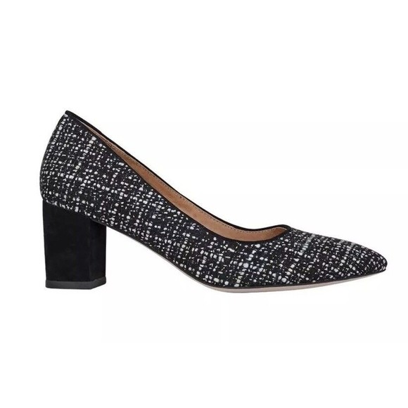 $139 NEW Corso Como Regina Women’s Shoes, Size 9 Black And White Tweed Pumps - Picture 3 of 5